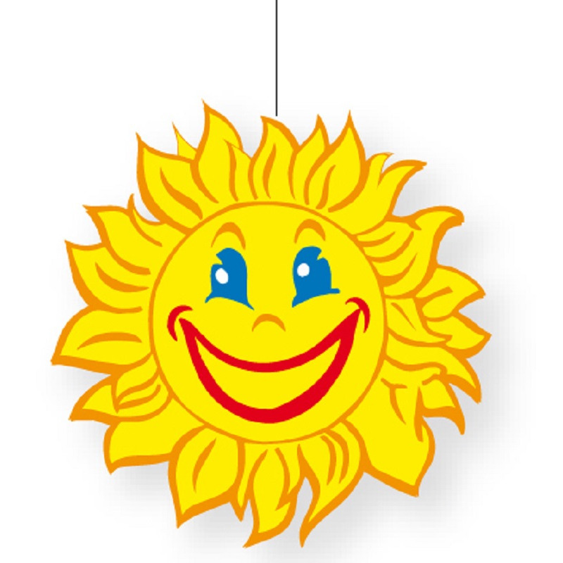 Zomer/lente feest thema zon versiering 28 cm van karton Top Merken Winkel